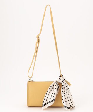 UNBILLION 【テレビ ドラマ着用アイテム】cachecache WEB限定スカーフ付ボックスショルダー マスタード