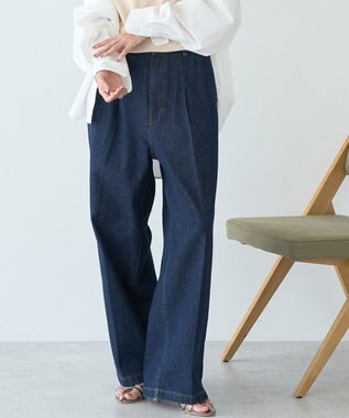 AMERICAN HOLIC タックワイドデニム One Wash