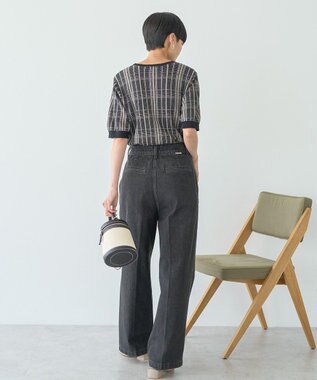 AMERICAN HOLIC タックワイドデニム Black