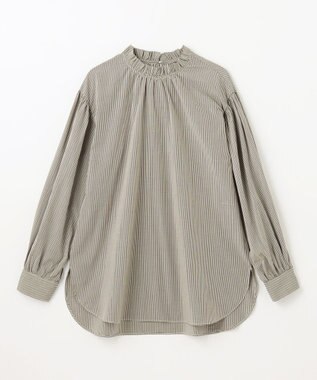 ANY L 【UVカット/抗菌防臭/速乾】エニィファンクション　フリルモックブラウス ガンクラブチェック