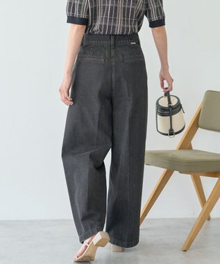 AMERICAN HOLIC タックワイドデニム Black