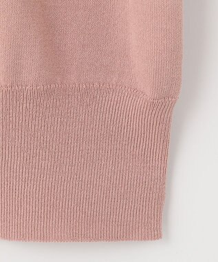 ANY SIS 【洗える】バルーンスリーブ ニットＴシャツ スモーキーピンク