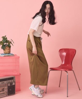 AMERICAN HOLIC 【PENNEY'S】配色タンクトップ+Tシャツ Ivory