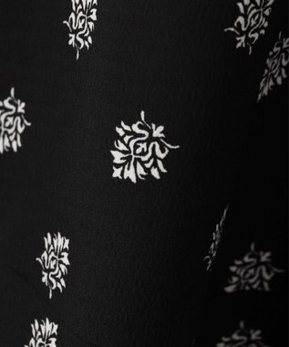 UNFILO 【大好評により新色追加！】プリントワンピース ブラック×オフ