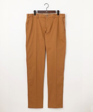 JOSEPH ABBOUD 【キングサイズ・ウェストも伸びる！/JAPANファブリック/ストレッチ】ハイパワーサテンストレッチ パンツ キャメル系