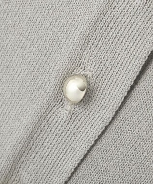 Green Parks 金釦コンパクトニットカーディガン Light Gray