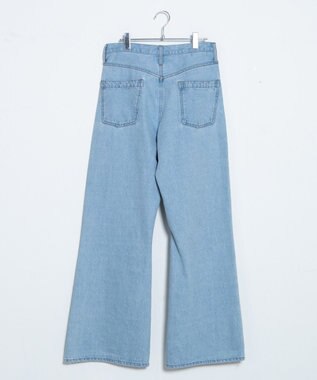 WEGO ルーズフィットフレアパンツ デニム淡色