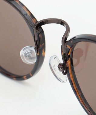 ICB ポーチ付きサングラス ブラウン系