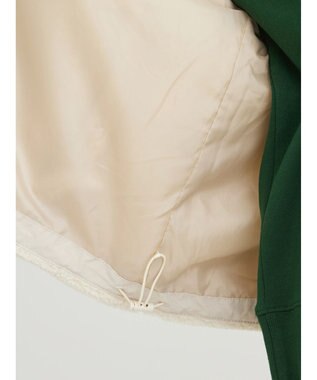 Green Parks スタンドカラーボアブルゾン Ivory