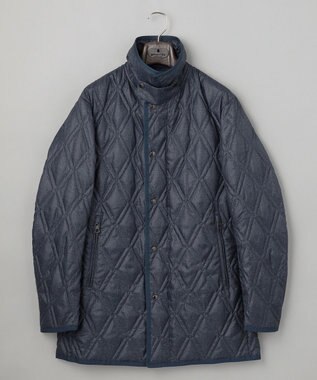 GOTAIRIKU 【仕事で着用可】ブライトシャンブレー キルティング ドレスダウン ネイビー系8