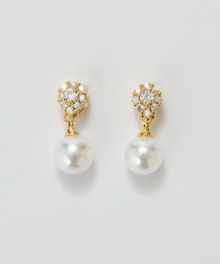 Phoebe <オンワード限定セット>2ラインエレガントパールネックレス×グリームスウィングピアス ホワイト