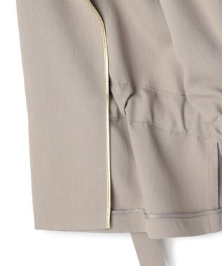 BEIGE， PORDIC / ドロスト付きノーカラージャケット Taupe