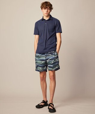 JOSEPH ABBOUD MOUNTAIN 【吸水速乾・通気性】ミズノコラボ DRY AEROFLOW ポロシャツ ネイビー系