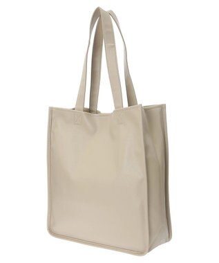 CRAFT STANDARD BOUTIQUE フェイクレザースクエアトート Gray Beige