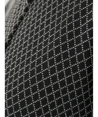 earth music&ecology ダイヤ柄ジャガードカーディガン Black