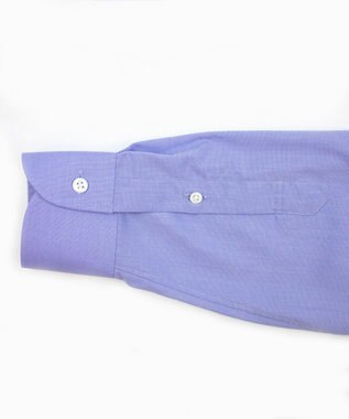 KASHIYAMA GIZA 100/2 バンドカラーシャツ ブルーシャンブレー