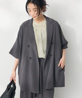CRAFT STANDARD BOUTIQUE 半袖テーラードジャケット Gray