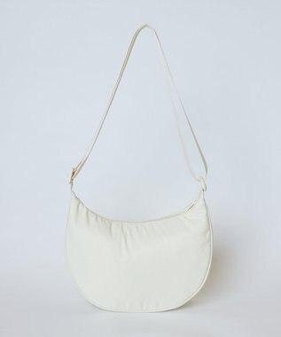 WEGO カラーハーフムーンショルダー オフホワイト
