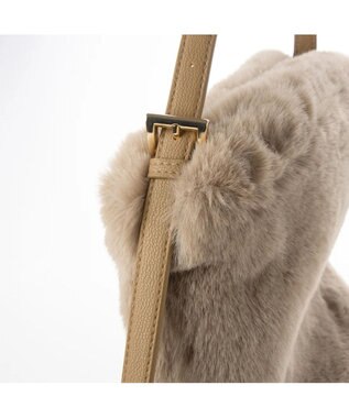 UNBILLION cachecache エコファーワンハンドルミニトートバッグ オーク