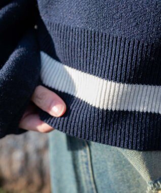 WEGO レタードカーディガン ネイビー