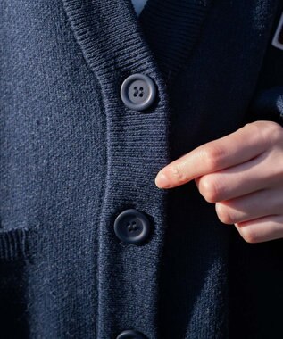 WEGO レタードカーディガン ネイビー