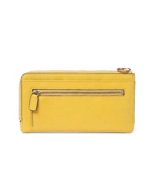 PELLE BORSA L字ファスナーコンパクト長財布 Minato ミナト 3500 イエロー