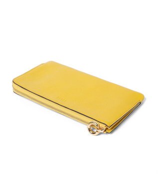 PELLE BORSA L字ファスナーコンパクト長財布 Minato ミナト 3500 イエロー