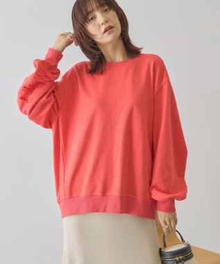 AMERICAN HOLIC バックギャザー裏毛スウェット Red