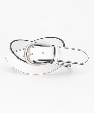 23区GOLF 【WOMEN】バイカラー ベルト ホワイト系