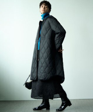 23区 S 【洗える】ヘアリーカットジャカード スカート ブラック系