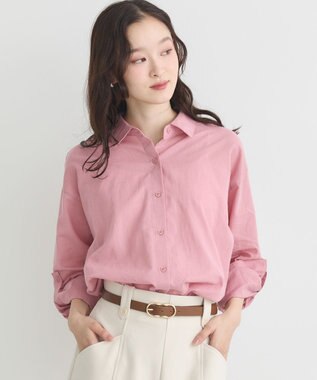 earth music&ecology 【接触冷感】綿麻混ベーシックシャツ