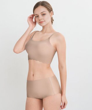 WACOAL 【GOCOCi ゴコチ】 ノンワイヤー ハーフトップ 伸びのよい素材を使用 ムレにくく快適 フラット仕上げ ホックなし ブラトップ レディース CGG220 /ワコール ラズベリー