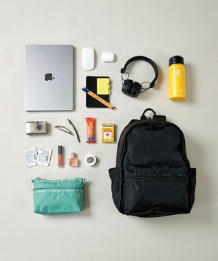 LeSportsac ROUTE BACKPACK/リサイクルドブラックJP リサイクルドブラックJP