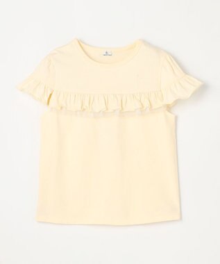 組曲 KIDS 【UVケア】【110-140㎝】フレアラッフル Tシャツ クリーム