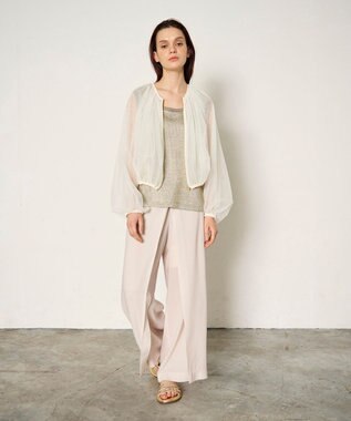 GRACE CONTINENTAL ラメカットトップ ゴールド