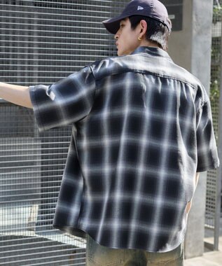 WEGO 【ユニセックス着用ITEM/SMLサイズ展開】オンブレチェックシャツ（SS） 柄1