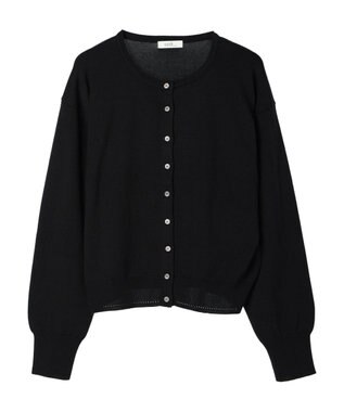 earth music&ecology ＵＶカット加工　ベーシックカーディガン Black