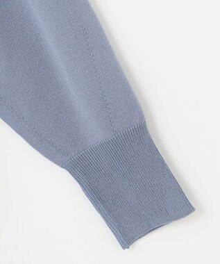 ANY SIS 【WEB・一部店舗限定】バックチュールコンビ ニット ブルー