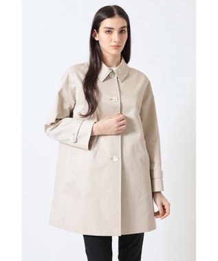 DAKS コットンシャンブレー ギャバジン オフショルダーコート