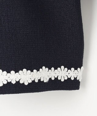 ANY KIDS 【2点セット】ジャケット＋裾刺繍ワンピース グレー