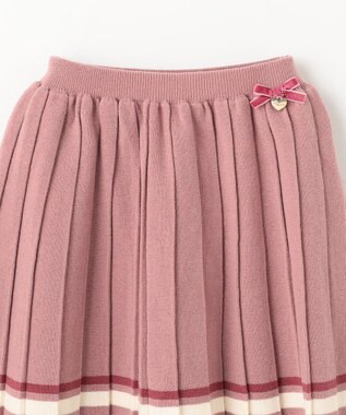 ANY KIDS プリーツニットスカート ピンク