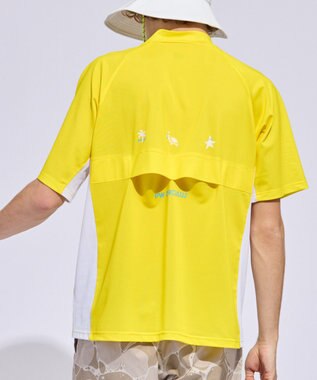 PW CIRCULUS 【MEN】ハーフジップモック ゴルフ イエロー系