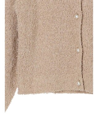 earth music&ecology カールヤーンカーディガン Beige