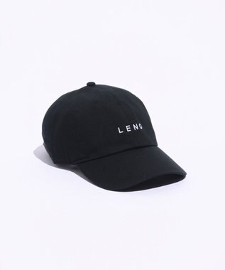 LENO LENO LOGO STONE WASH CAP《UNISEX》/ LENOロゴキャップ BLACK