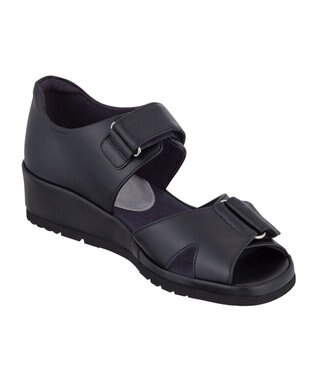 ASICS WALKING ペダラ レディース 2E 4.0CMヒール ブラック系