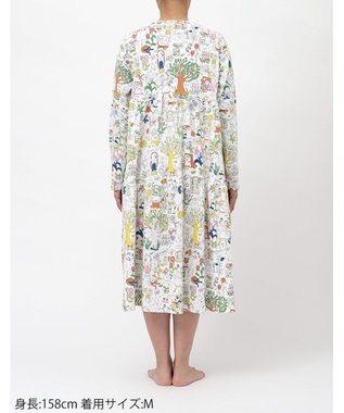 tsumori chisato SLEEP ツモリチサト ルームウエア ワンピース 長袖 綿100%(本体) ロング丈(ふくらはぎ付近) UNX533 /ワコール アイボリー