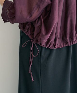 YECCA VECCA 【2点SET】シアーシャツ×Aラインキャミワンピース Purple