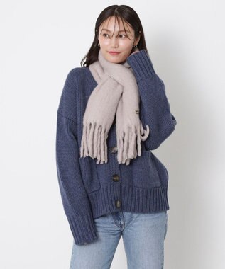 MOONBAT PAUL&JOE ACCESSOIRES(ポール&ジョー) ボリュームマフラー 無地 ライトグレー