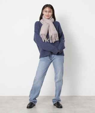 MOONBAT PAUL&JOE ACCESSOIRES(ポール&ジョー) ボリュームマフラー 無地 ライトグレー