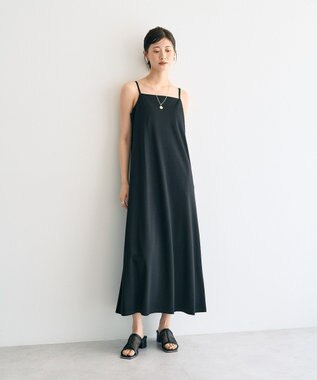 YECCA VECCA 【2点SET】シアーシャツ×Aラインキャミワンピース Purple